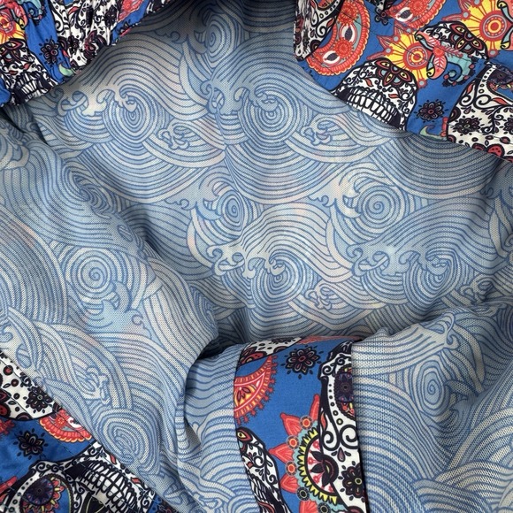 Peter Millar Collection Swim Trunks XL Multicolor Sugar Skull Dia De Los Muertos - Picture 7 of 9
